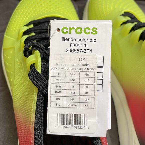 NEW Crocs Mens sz 13 Literide Color Dip Pacer NICE! - Picture 6 of 12